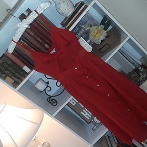 Vintage style red sun dress